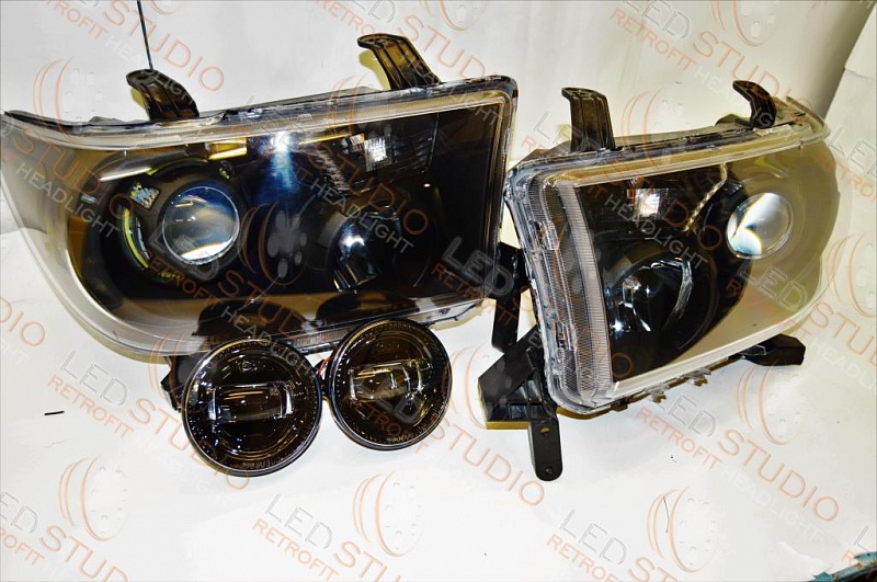 Светодиодные фары Toyota Sequoia Bi Led